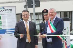 A Gorgonzola inaugurata un’altra colonnina di ricarica elettrica targata Cogeser Energia