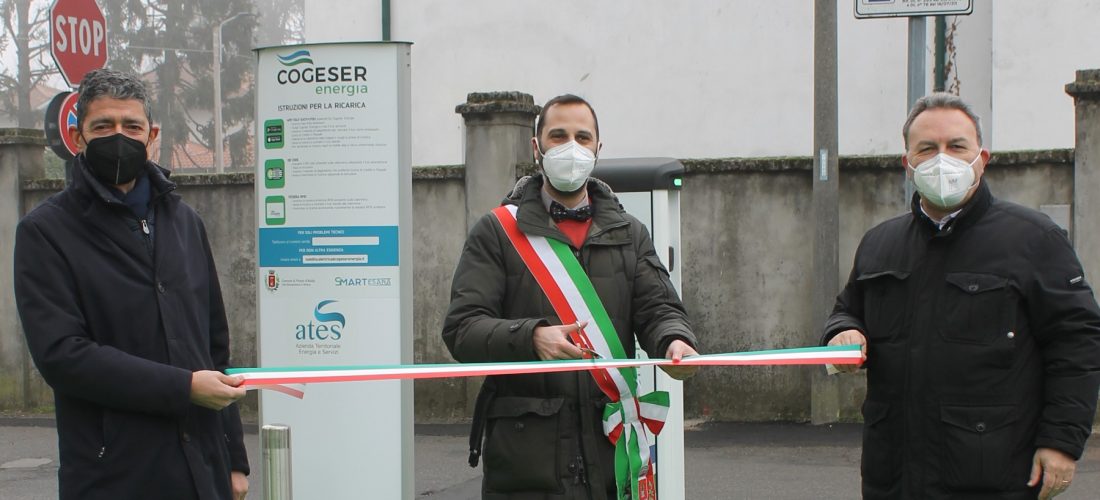 Inaugurata la nuova stazione di ricarica elettrica a Pozzo d’Adda, targata COGESER Energia