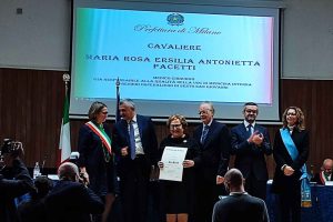 A Maria Pacetti l’onorificenza di Cavaliere della Repubblica