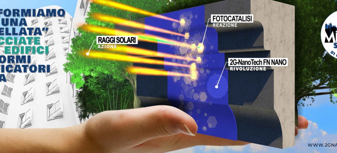 Con 2G Nano Tech le facciate dei palazzi e i locali diventano grandi purificatori d’aria