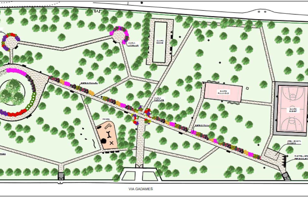 Al via la riqualificazione del Parco Gadames: dal 4 settembre l’area non sarà fruibile
