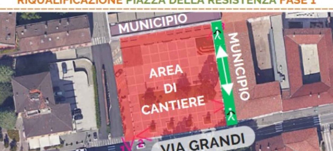 Piazza della Resistenza cambia volto, al via i lavori di riqualificazione