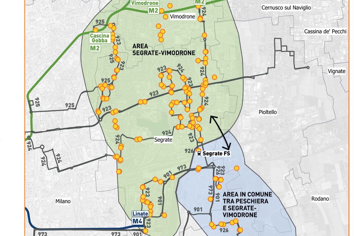 Dal 20 maggio il nuovo servizio ChiamaBus nei Comuni di Segrate, Vimodrone e Peschiera Borromeo
