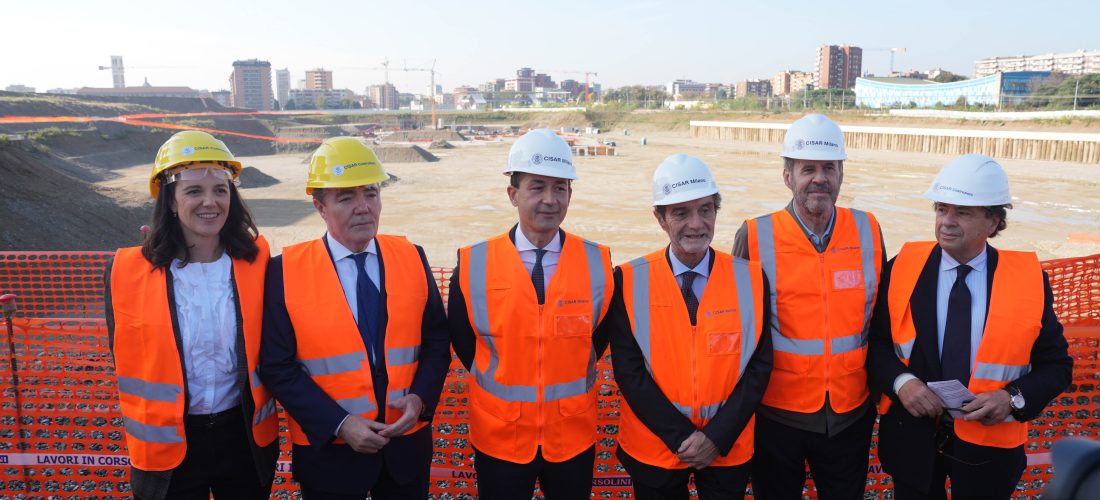 Visita al cantiere della Città della Salute e della Ricerca ad un anno dall’inizio dei lavori