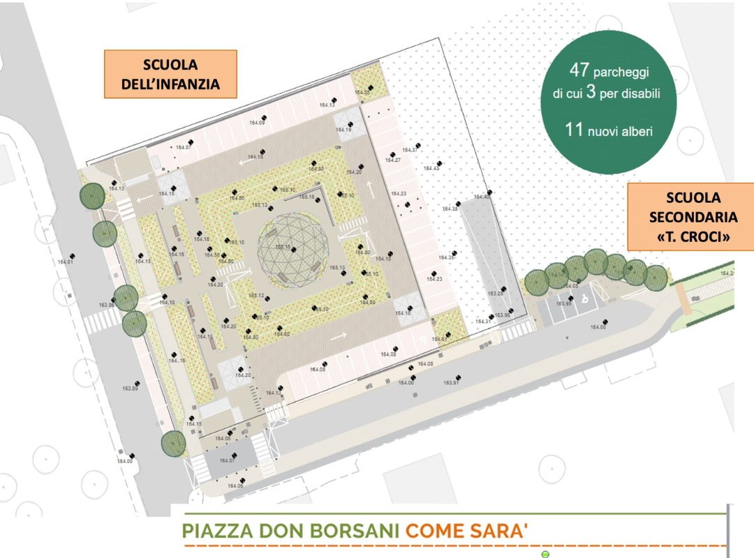 Presentato il progetto di riqualificazione di Piazza Don Borsani