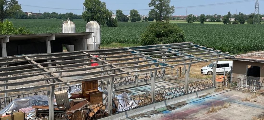 Rimosso l’amianto a Cascina Moretti