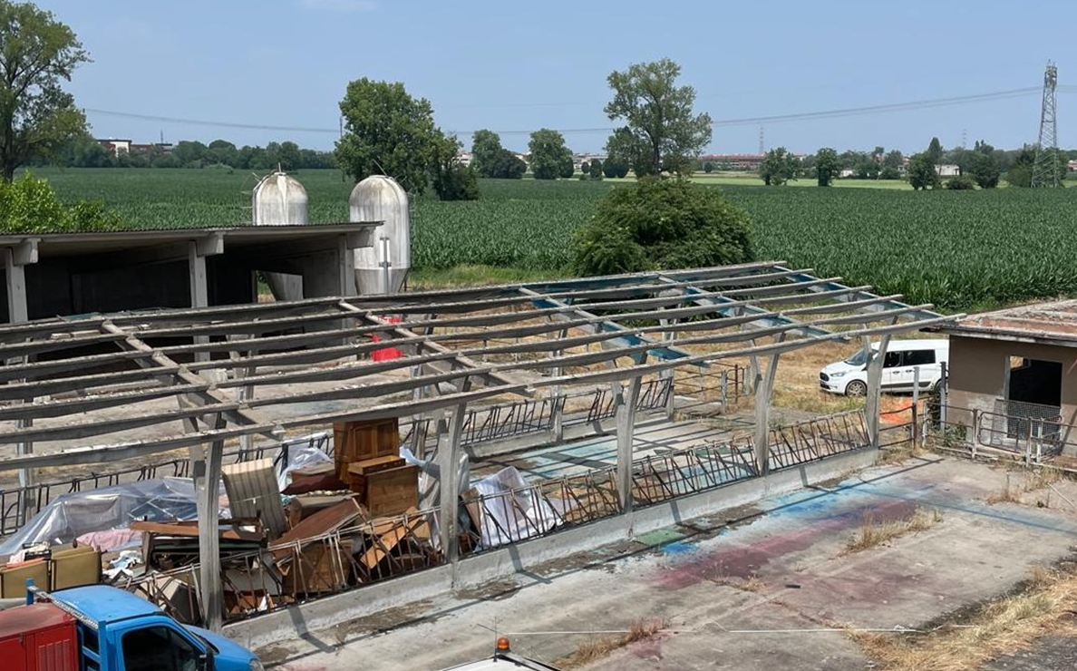 Rimosso l’amianto a Cascina Moretti