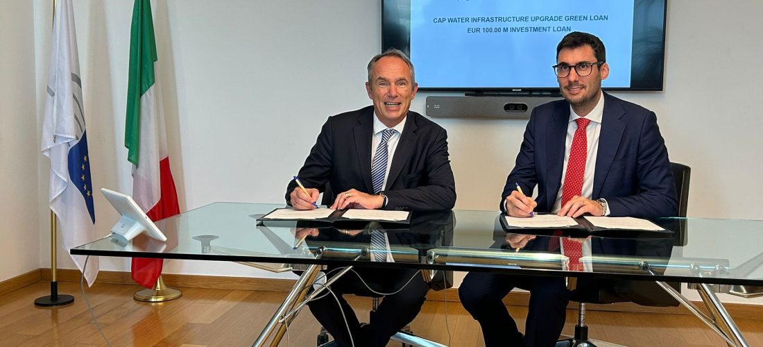 BEI finanzia con 100 milioni di euro Gruppo CAP per modernizzare le infrastrutture idriche e fognarie