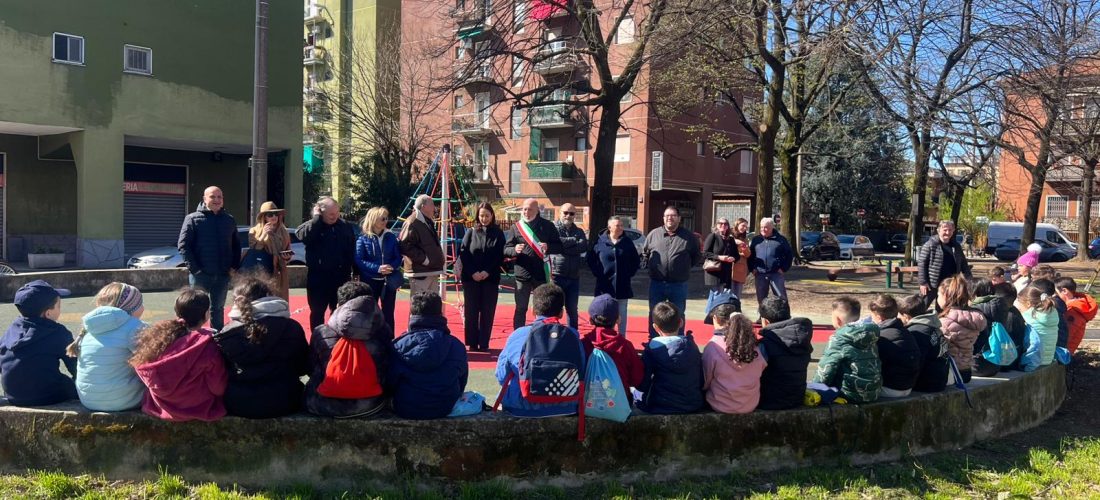 Riqualificato e restituito alla città il Parco della Fantasia di via Zaffoni-Limonta