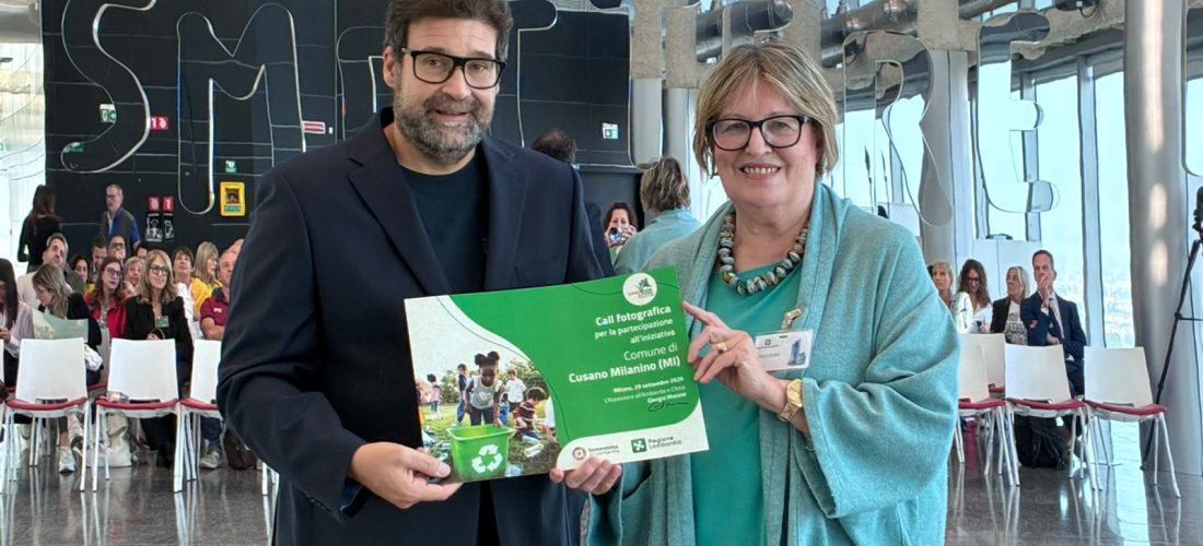 Cusano Milanino riceve la Menzione Speciale da Regione Lombardia per la “Giornata del Verde Pulito”